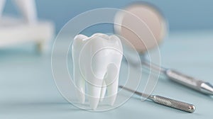 The 3D Model of a Tooth.AI generated image