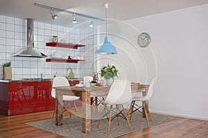 3d - modern kitchen interior - shot 31