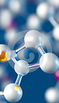 3D Molecular Network Visualization for Scientific Presentations, Showcasing Complex Structures