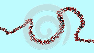 3D molecular visualization depicts cellulose
