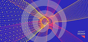 3D molecule. Molecular structure. Abstract 3d connection structure. Technology style. Vector illustration for science