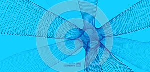 3D molecule. Molecular structure. Abstract 3d connection structure. Technology style. Vector illustration for science