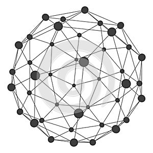 3D Molecule structure background. Graphic design