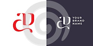 A and D monogram logo design,simple minimal modern style logomark,brand logo template