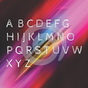 3 d and multi color background alphabets with shadow effect isolated on white surface , computer generated design
