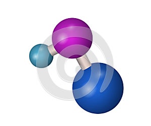 3D NaOH molecule.