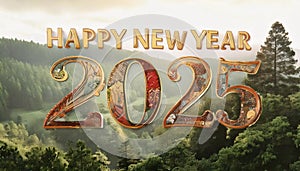 3D New Year's greetings