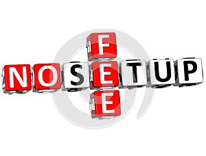 3D No Setup Fee Crossword