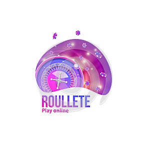 Casino objects logo place for text