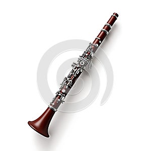 3D Oboe isolated on a white background