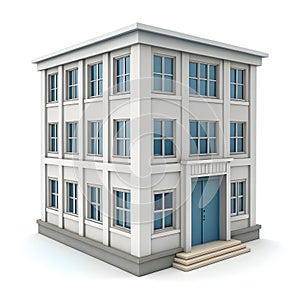 3D office icon isolated