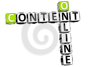 3D Online Content Crossword