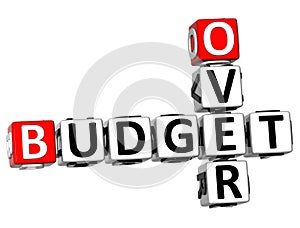 3D Over Budget Crossword photo