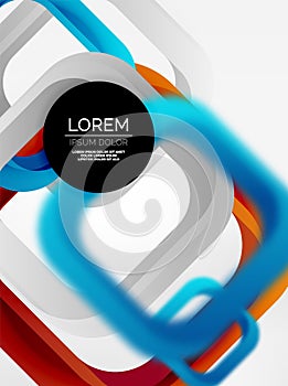 3d overlapping squares abstract background