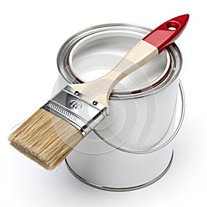 3D Paint icon isolated on white background photo