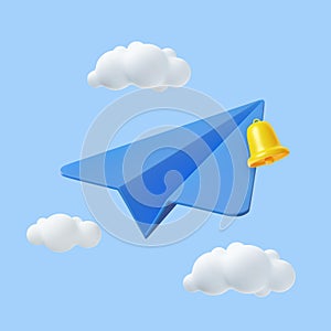 3D Paper Airplane icon