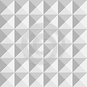 3D paper pyramids. Seamless vector pattern background