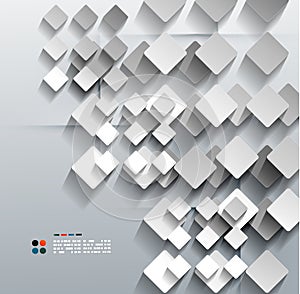 3d paper rhomb vector modern design photo