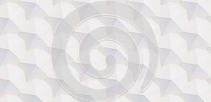 3D pattern made of white and beige geometric shapes