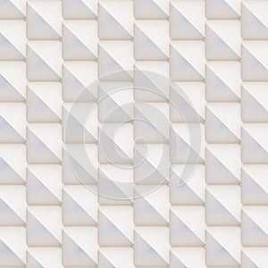 3D pattern made of white and beige geometric shapes