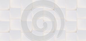 3D pattern of white and beige geometric shapes
