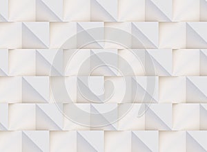 3D pattern white and beige geometric shapes