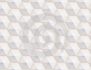 3D pattern of white and beige geometric shape