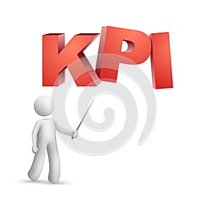 3d person pointing at a word KPI