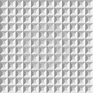 3D plastic comol pyramids. Seamless vector pattern background