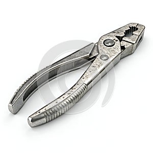 3D Plier Icon Render Isolated on White Background