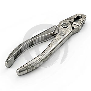 3D Plier Icon on White Background