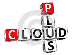 3D Plus Cloud Crossword