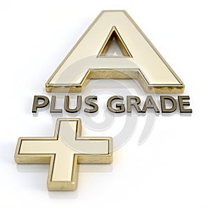 3D A Plus Grade Illustration