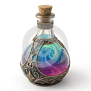 3D Potion Bottle Illustration