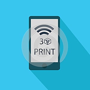 3D print mobile icon
