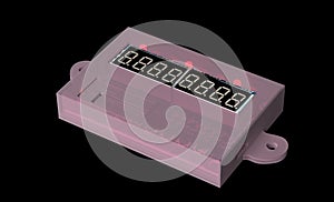 3d printed case for electronic device, 3d illustration