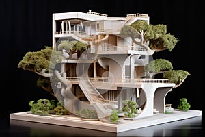 4d printed eco-friendly architecture model photo