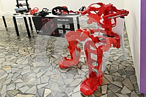 3D printed exoskeleton modular concept prototype on display