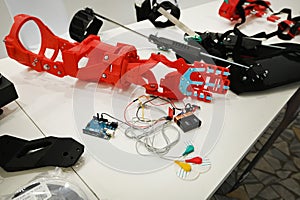 3D printed exoskeleton modular concept prototype on display