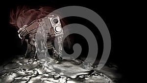 3-D printed gun coming from the ooze