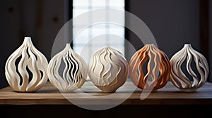 3D-Printed Home Decor: Feature 3D-printed objects in a modern, minimal home setting