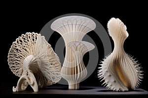 4d printed materials in various stages of change photo