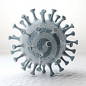 3D printed model of virus structure photo