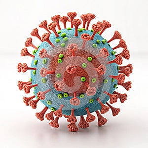 3D printed model of virus structure photo