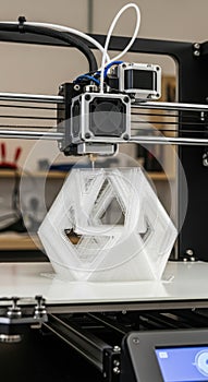 3D Printer in Action: Creating a Geometric Shape