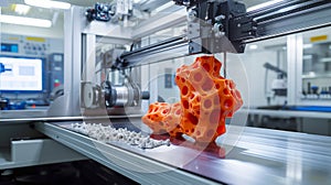 3D Printer Creating Complex Structure