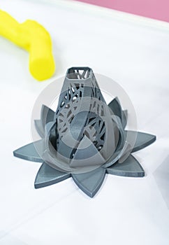 3d printer close-up. Progressive modern additive