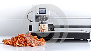 3 d printer creating complex design