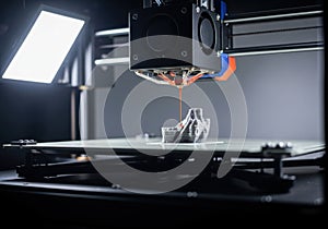 3d printer creating a complex object layer by layer