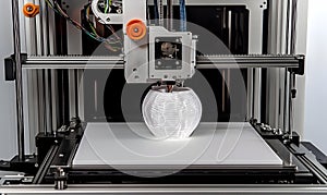 3 d printer creating geometric object